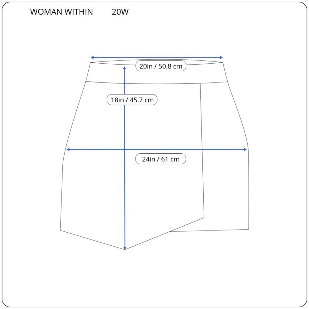 Woman Within Womens Skort 20W Plus Cotton Zip Fly Red Watermelons Casual C10E - Picture 2 of 10